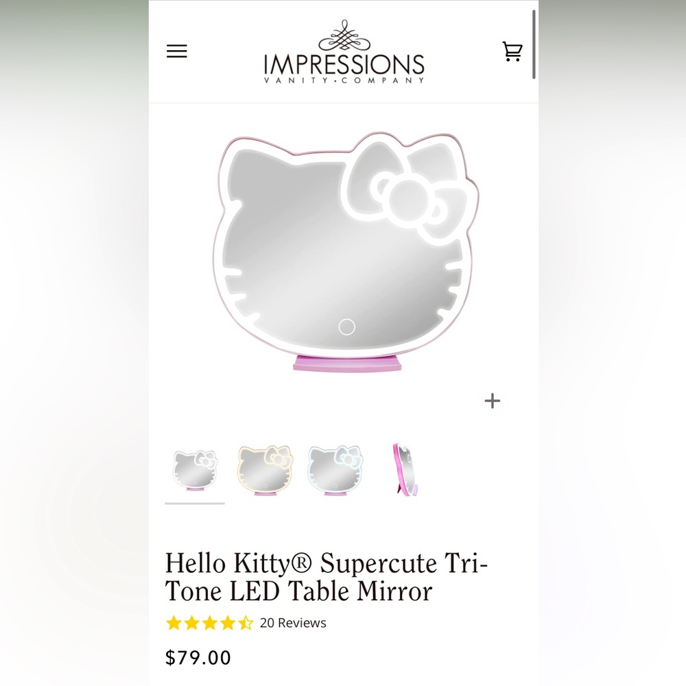 Pink hello kitty vanity